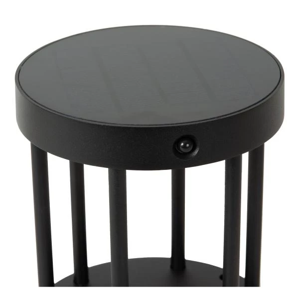Lucide JACKSON - Pollerleuchte - Sonnenenergie - Ø 16 cm - LED Dim. - 1x2W 3000K - IP54 - Bewegung und Tag/Nacht-Sensor - Schwarz - detail 3